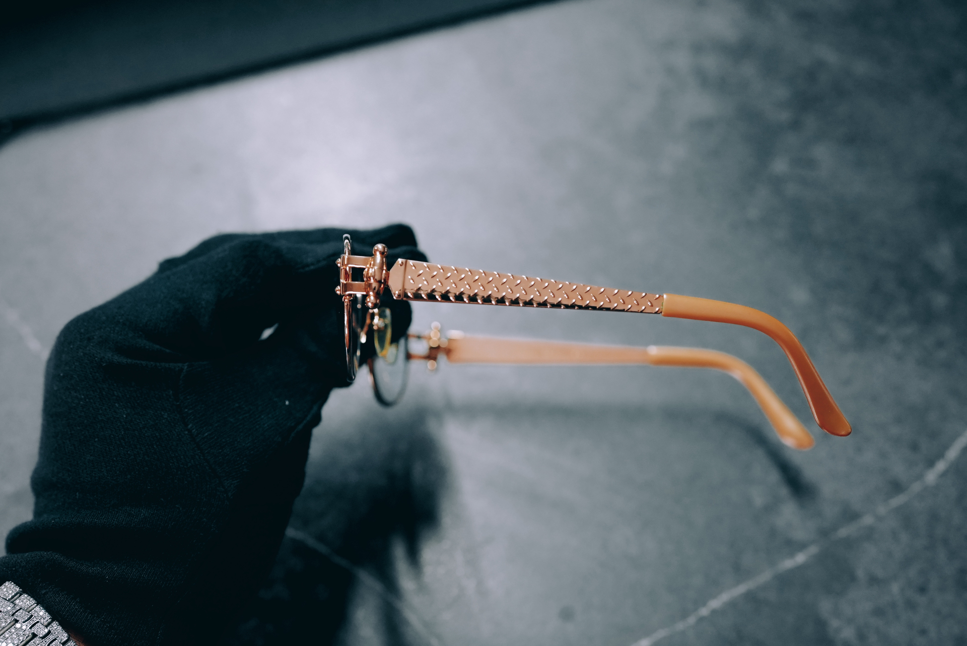 Vintage Cartier-style rose gold frame — 858 Vintage archive