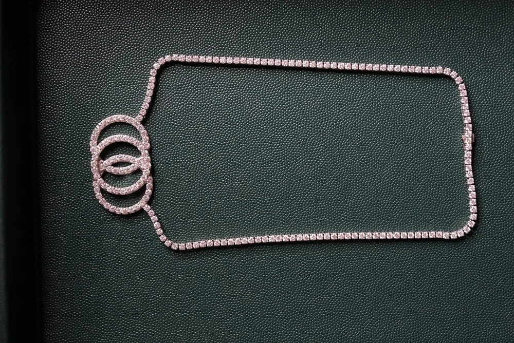 Pink Stone Tennis Bracelet Set — Bracelet